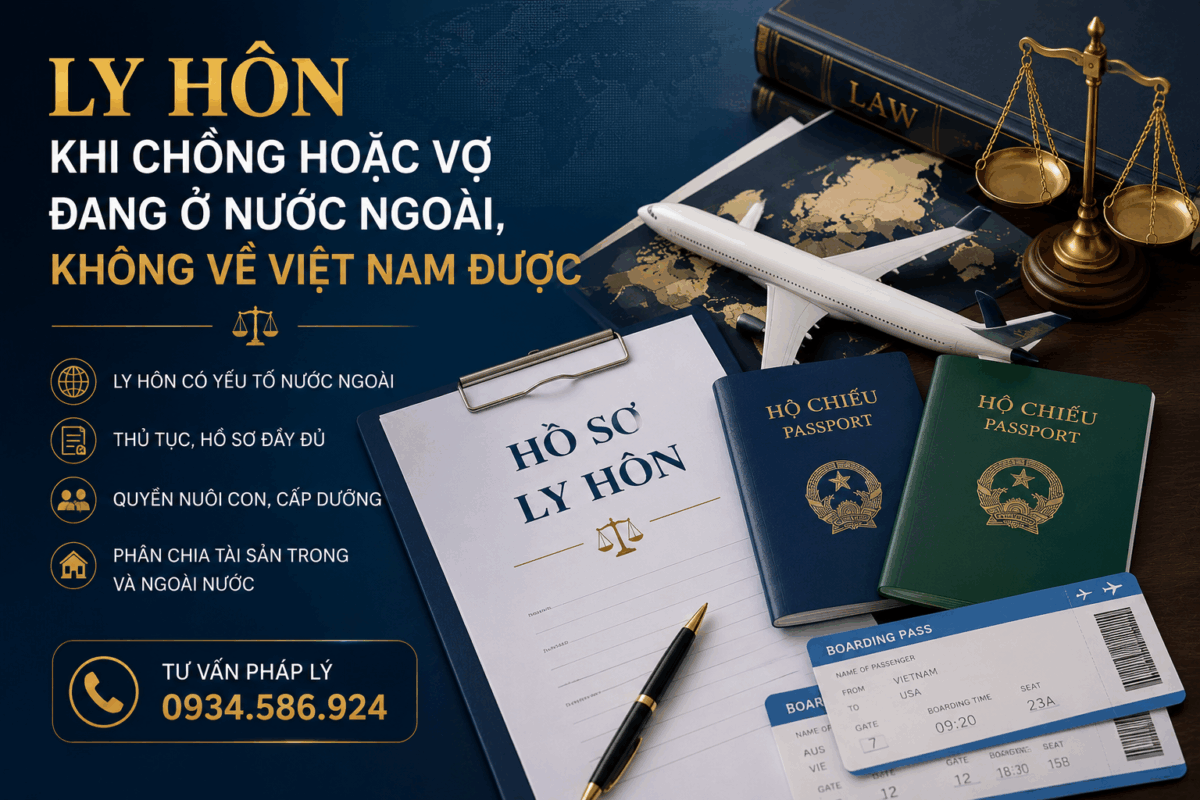 Ly hôn khi chồng hoặc vợ đang ở nước ngoài, không về Việt Nam được