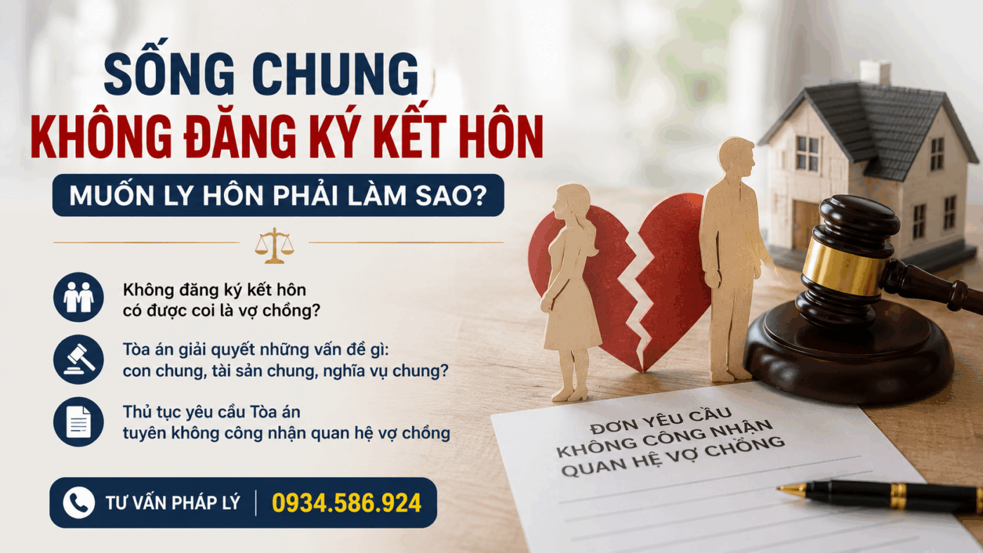 Sống chung không đăng ký kết hôn muốn ly hôn phải làm sao?